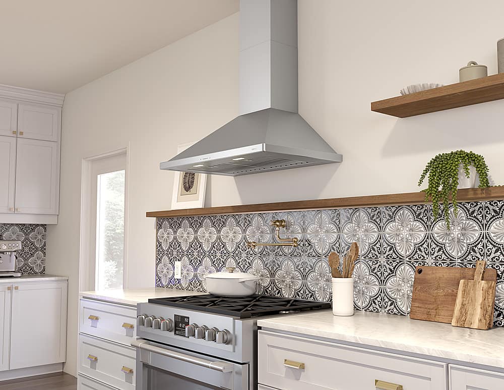 Zephyr - 30 inches - Externally Vented - Wall Range Hood - Stainless Steel