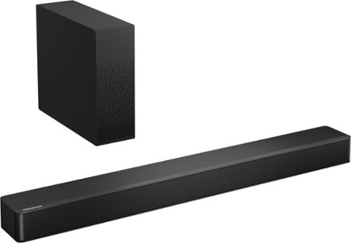 Hisense - 2.1 CH Soundbar with Wireless Subwoofer - Black