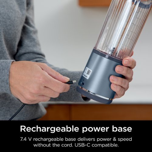 Ninja - Blast 18 oz. Portable Blender - Denim Blue