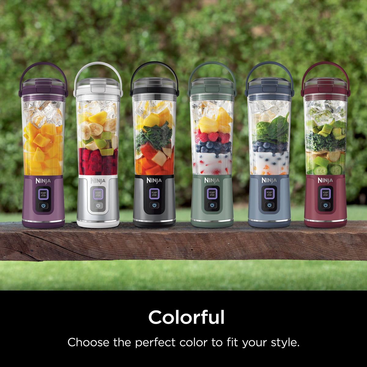 Ninja - Blast 18 oz. Portable Blender - Denim Blue