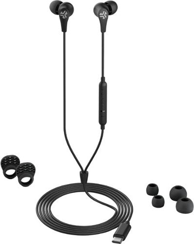 JLab - JBuds Pro USB-C Wired Earbuds - Black