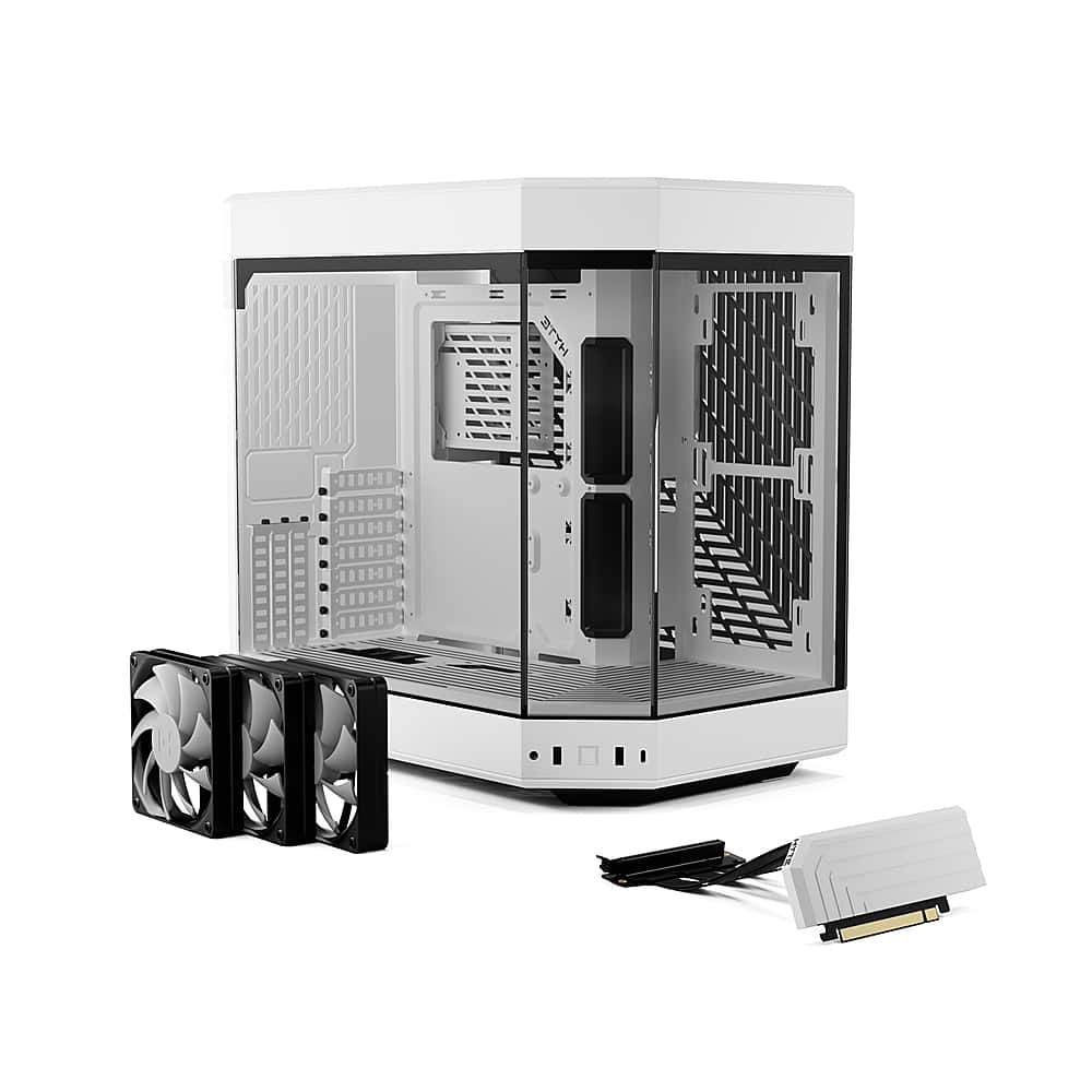 HYTE - Y60 ATX Mid-Tower PC Case - Snow White
