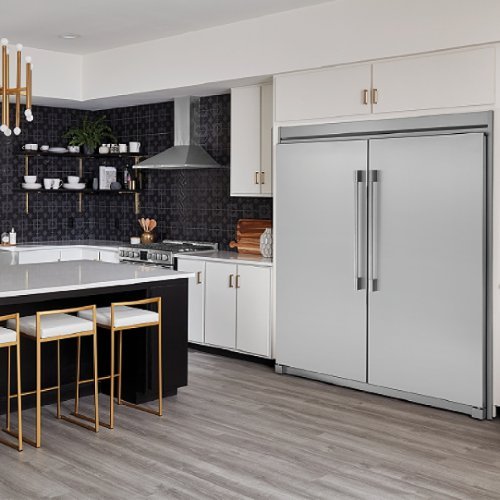 79” Dual Trim Kit for Select Frigidaire Professional Single-Door Refrigerators and Freezers, Flat Design - Stainless Steel
