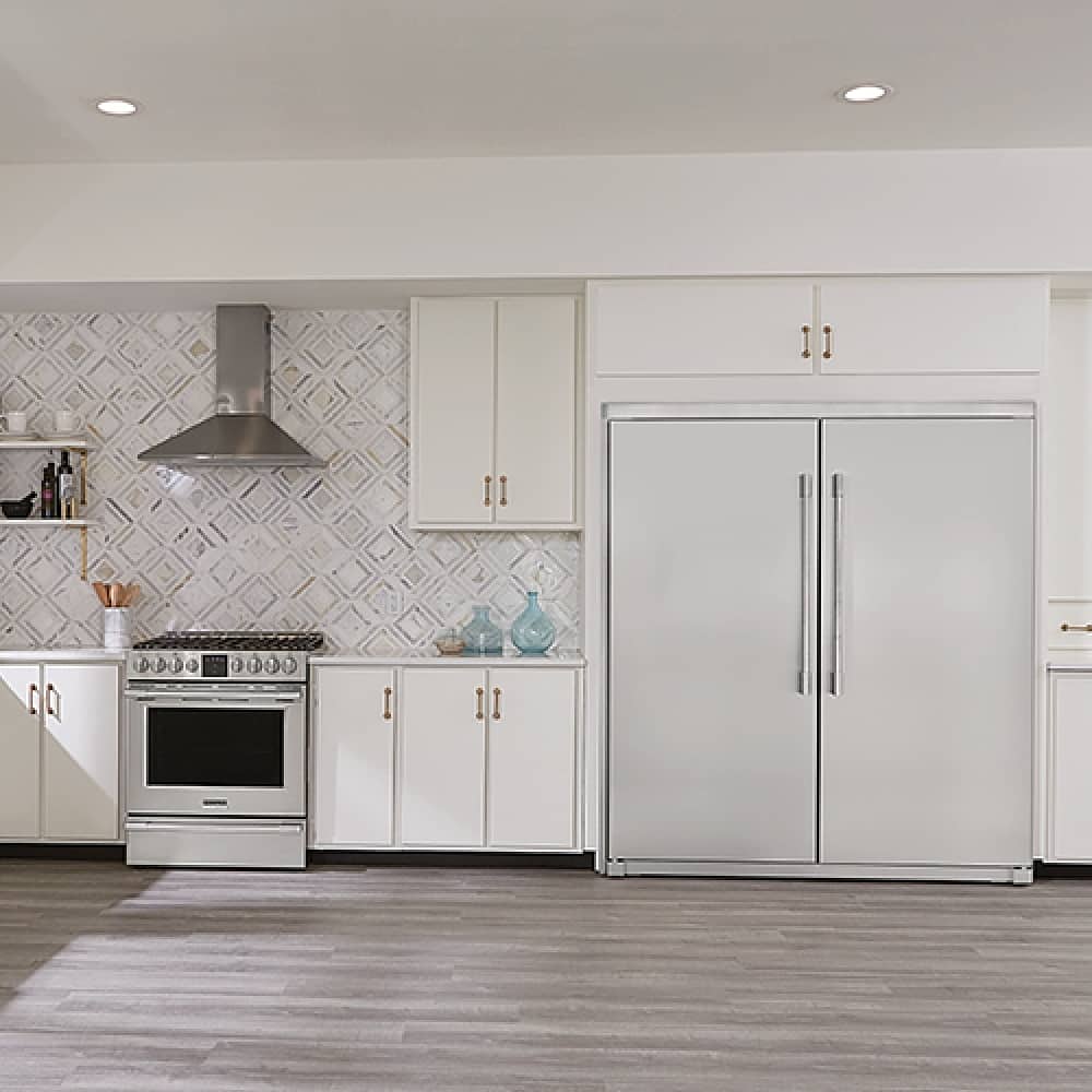75” Dual Trim Kit for Select Frigidaire Professional Single-Door Refrigerators and Freezers, Flat Design - Stainless Steel