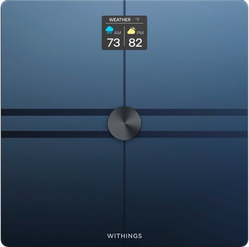 Withings - Body Comp Complete Body Analysis Smart Wi-Fi Scale - Black