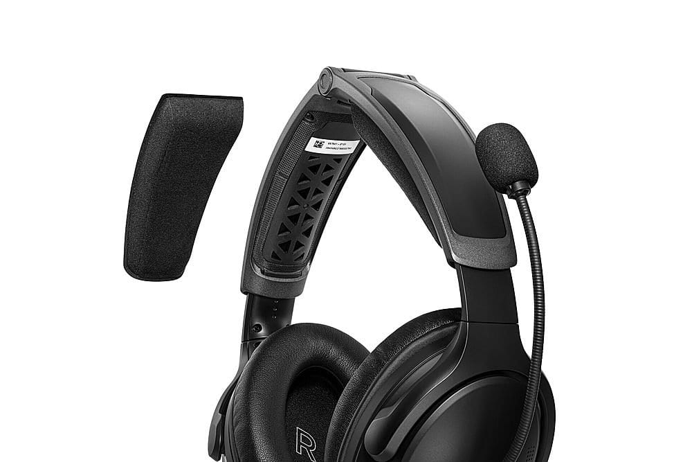 Bose - A30 Bluetooth Noise Cancelling Over-the-Ear Aviation Headset with 5-pin XLR Plug - Black