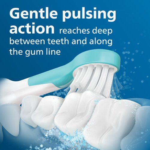 Philips Sonicare - Sonicare for Kids Design a Pet Edition Electric Toothbrush - White With Aqua Blue Button