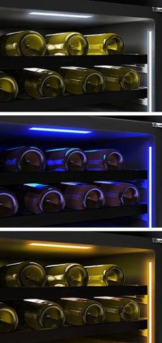 Zephyr - Presrv 24 in. 45-Bottle Built-In or Freestanding Dual Zone Panel-Ready Wine Cooler - Custom Panel Ready
