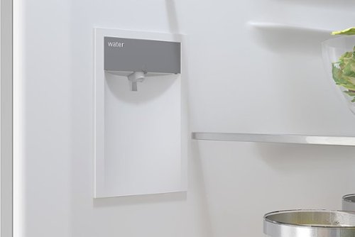 Bosch - 800 Series 24 in. Wide 12.8 Cu. Ft Bottom Freezer Counter-Depth Smart Refrigerator with Internal Ice and Water Dispenser - White