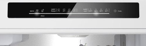 Bosch - 800 Series 24 in. Wide 12.8 Cu. Ft Bottom Freezer Counter-Depth Smart Refrigerator with Internal Ice and Water Dispenser - White