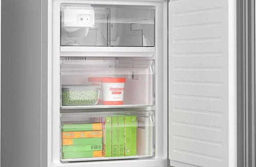 Bosch - 800 Series 24 in. Wide 12.8 Cu. Ft Bottom Freezer Counter-Depth Smart Refrigerator with Internal Ice and Water Dispenser - White