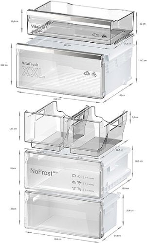 Bosch - 800 Series 24 in. Wide 12.8 Cu. Ft Bottom Freezer Counter-Depth Smart Refrigerator with Internal Ice and Water Dispenser - White