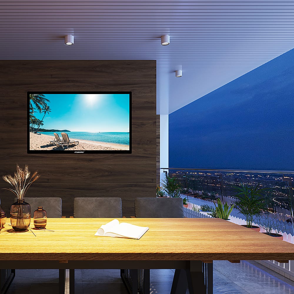 DuraPro - 43" Class Partial Sun Smart Series LED 4K UHD webOS Impact-Resistant Waterproof Smart Outdoor TV with Mount (2025)