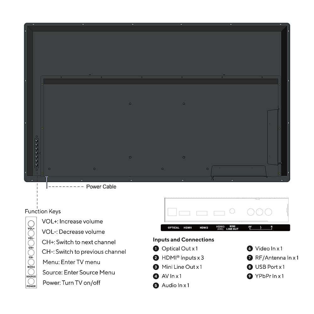 DuraPro - 43" Class Partial Sun Series LED 4K UHD Impact-Resistant Waterproof Outdoor TV with Mount (2025)