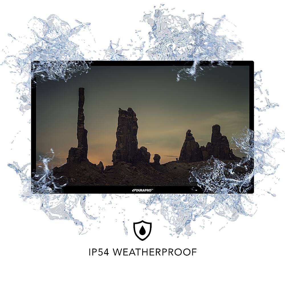 DuraPro - 43" Class Partial Sun Series LED 4K UHD Impact-Resistant Waterproof Outdoor TV with Mount (2025)