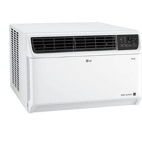 LG - 1,000 Sq. Ft. 18,000 BTU 230V Smart Inverter Window Air Conditioner - White