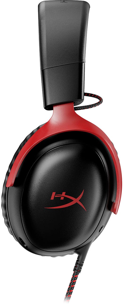 HyperX - Cloud III Wired Gaming Headset for PC, PS5, PS4, Xbox Series X|S, Xbox One, Nintendo Switch, and Mobile - Black/Red