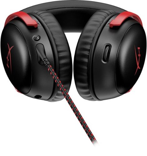 HyperX - Cloud III Wired Gaming Headset for PC, PS5, PS4, Xbox Series X|S, Xbox One, Nintendo Switch, and Mobile - Black/Red