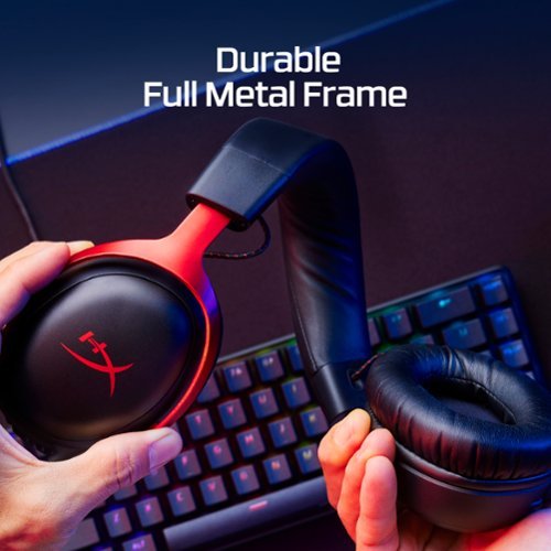 HyperX - Cloud III Wired Gaming Headset for PC, PS5, PS4, Xbox Series X|S, Xbox One, Nintendo Switch, and Mobile - Black/Red