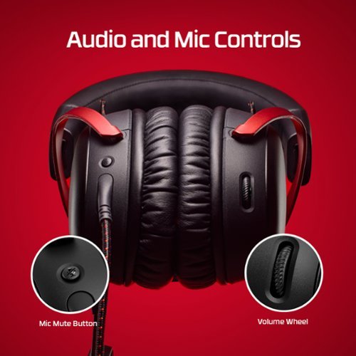 HyperX - Cloud III Wired Gaming Headset for PC, PS5, PS4, Xbox Series X|S, Xbox One, Nintendo Switch, and Mobile - Black/Red