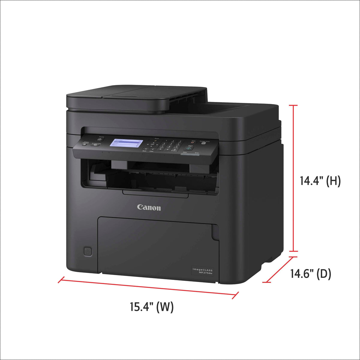 Canon - imageCLASS MF273dw Wireless Black-and-White All-In-One Laser Printer - Black