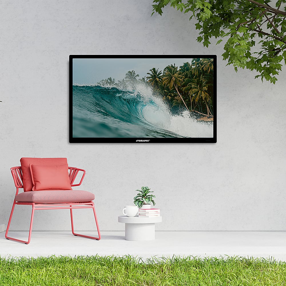 DuraPro - 55" Partial Sun Smart Series 4K UHD webOS Impact-Resistant IP55 Waterproof Smart Outdoor TV with Mount (2025)