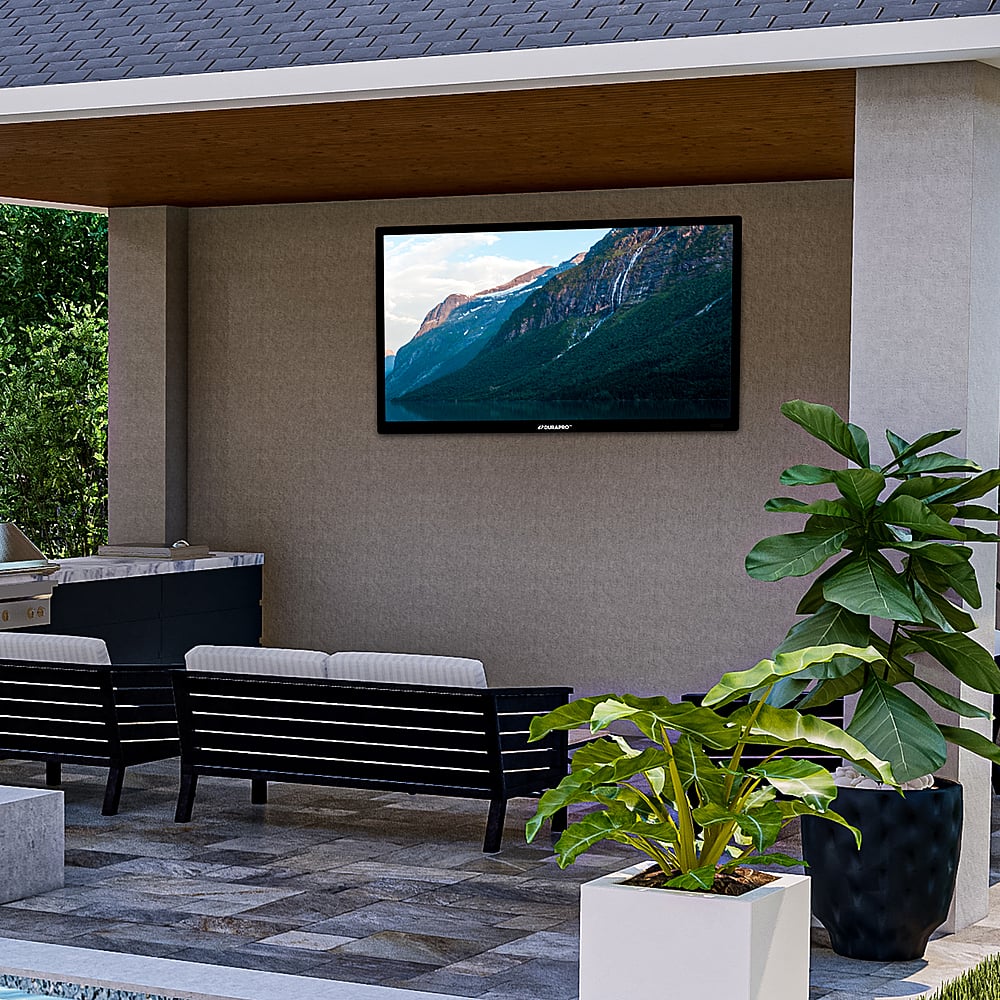 DuraPro - 55" Partial Sun Smart Series 4K UHD webOS Impact-Resistant IP55 Waterproof Smart Outdoor TV with Mount (2025)