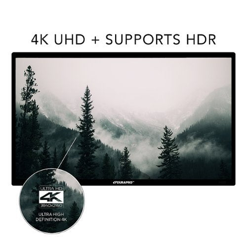 DuraPro - 55" Partial Sun Smart Series 4K UHD webOS Impact-Resistant IP55 Waterproof Smart Outdoor TV with Mount (2025)