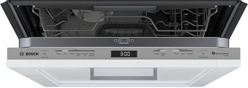 Bosch - 800 Series 24" Top Control Smart Built-In Stainless Steel Tub Dishwasher with 3rd Rack and RackMatic, 42 dBA - Custom Panel Ready