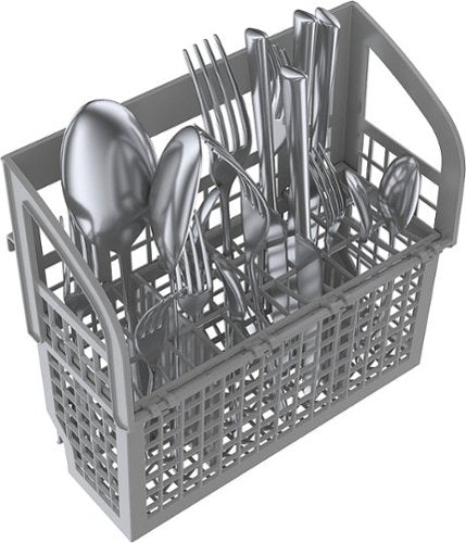 Bosch - 300 Series 24" Top Control Smart Built-In Stainless Steel Tub Dishwasher with 3rd Rack and RackMatic, 46 dBA - Custom Panel Ready