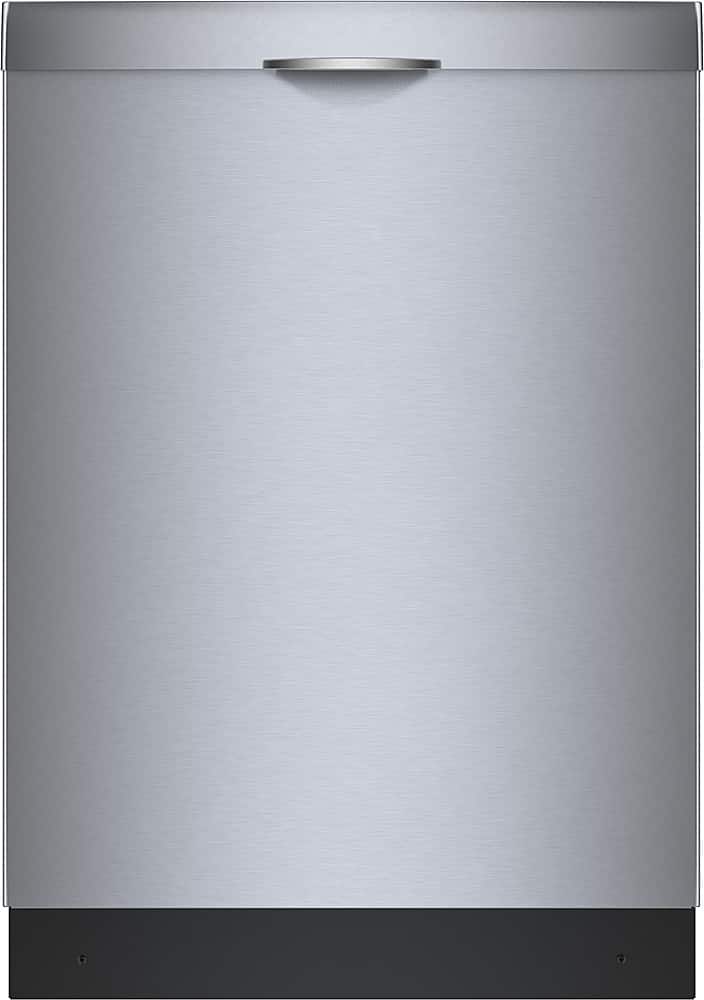 Bosch - 300 Series 24" Top Control Smart Built-In Stainless Steel Tub Dishwasher with 3rd Rack, 46 dBA - Stainless Steel