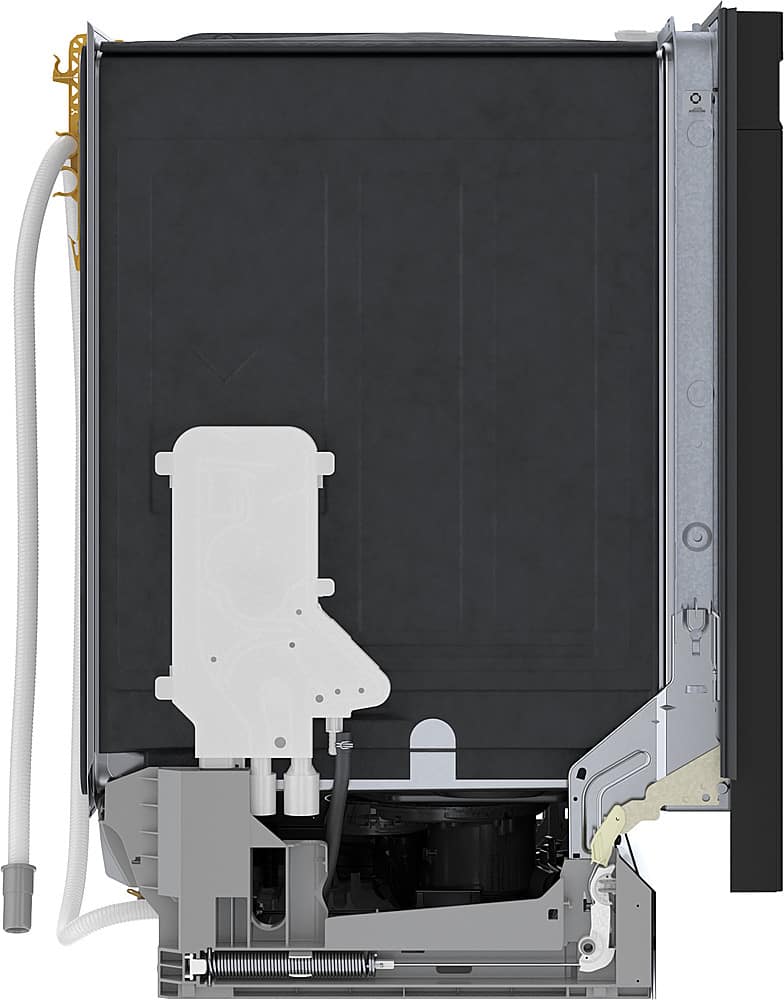 Bosch - 300 Series 24" Front Control Smart Built-In Stainless Steel Tub Dishwasher with 3rd Rack, 46dBA - Black