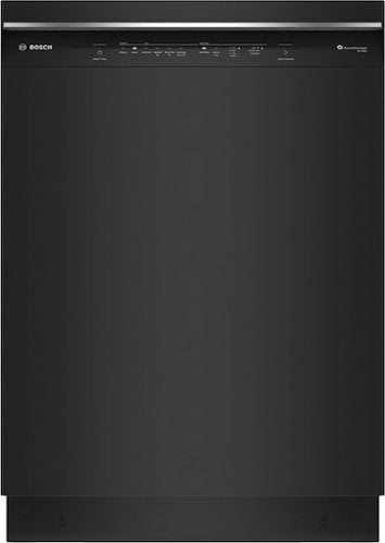 Bosch - 300 Series 24" Front Control Smart Built-In Stainless Steel Tub Dishwasher with 3rd Rack, 46dBA - Black