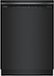 Bosch - 300 Series 24" Front Control Smart Built-In Stainless Steel Tub Dishwasher with 3rd Rack, 46dBA - Black