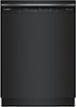 Bosch - 300 Series 24" Front Control Smart Built-In Stainless Steel Tub Dishwasher with 3rd Rack, 46dBA - Black