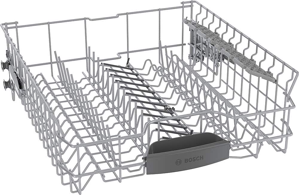Bosch - 300 Series 24" Front Control Smart Built-In Stainless Steel Tub Dishwasher with 3rd Rack, 46dBA - Black