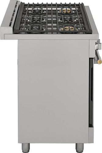 Frigidaire - Professional 36 in. Wide 6 burners 4.4 Cu. Ft. Slide-In Gas True Convection Range with Self-cleaning - Stainless Steel