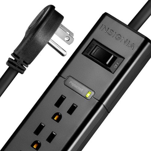 Insignia™ - 6-Outlet 1,080 Joules Surge Protector - Black