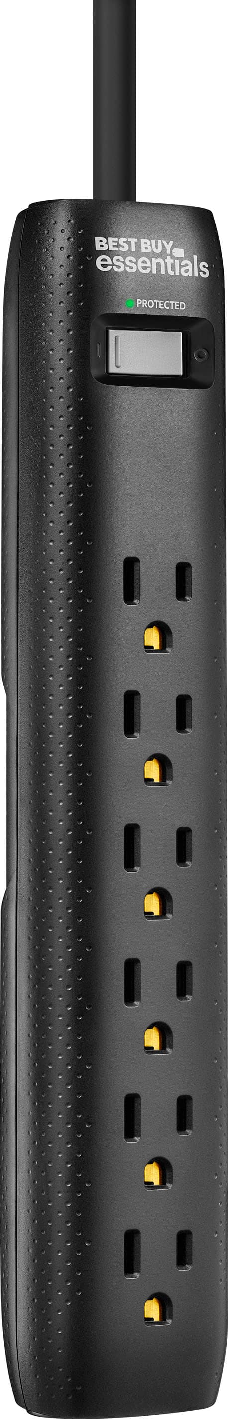 Best Buy essentials™ - 6-Outlet 1,080 Joules Surge Protector - Black