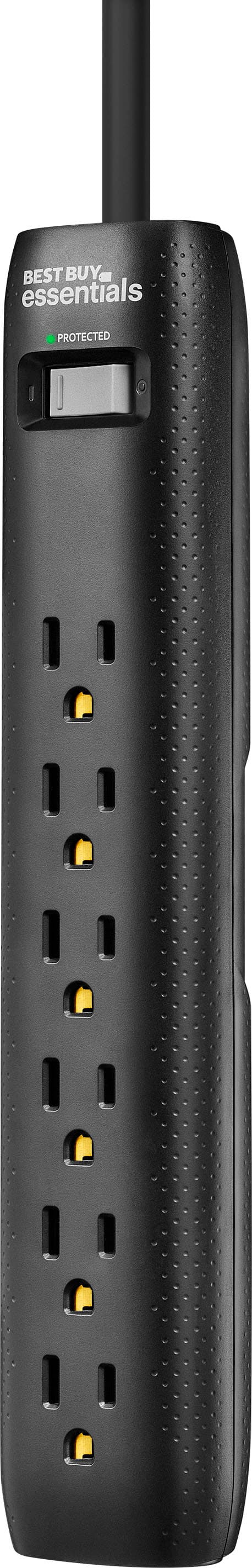 Best Buy essentials™ - 6-Outlet 1,080 Joules Surge Protector - Black