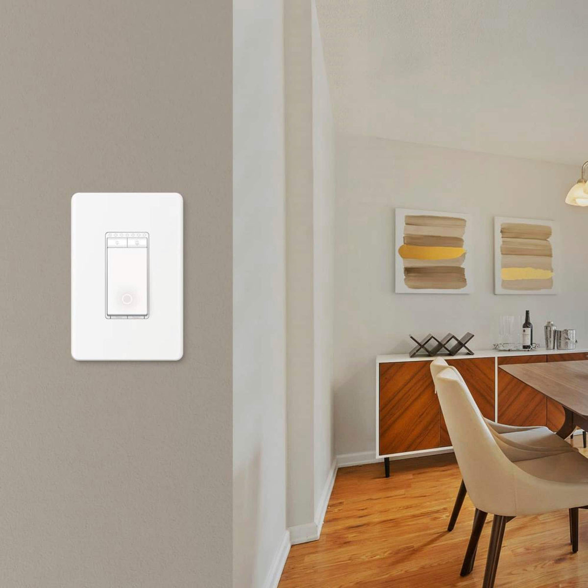 TP-Link - Tapo Smart Wi-Fi Light Dimmer Switch with Matter (1-Pack) - Replaces Most Traditional Switches - White