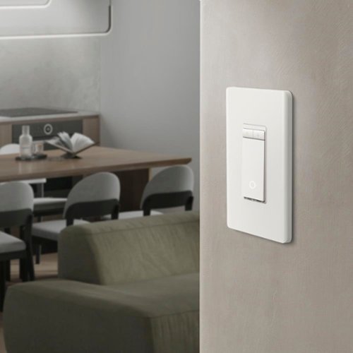 TP-Link - Tapo Smart Wi-Fi Light Dimmer Switch with Matter (1-Pack) - Replaces Most Traditional Switches - White