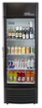 Premium Levella - 22 in. Wide 6.5 cu. ft. 1-Door Commercial Merchandiser Refrigerator Glass-Door Beverage Display Cooler - Black