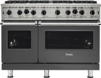 Viking - 48 in. Wide 8 Burner 5-Series Gas Open Burner Range - Damascus Gray