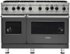 Viking - 48 in. Wide 8 Burner 5-Series Gas Open Burner Range - Damascus Gray