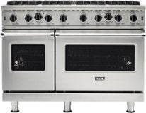 Viking - 48 in. Wide 8 Burner 5-Series Gas Open Burner Range - Stainless Steel