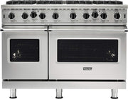 Viking - 48 in. Wide 8 Burner 5-Series Gas Open Burner Range - Stainless Steel