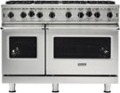 Viking - 48 in. Wide 8 Burner 5-Series Gas Open Burner Range - Stainless Steel