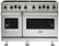 Viking - 48 in. Wide 8 Burner 5-Series Gas Open Burner Range - Stainless Steel