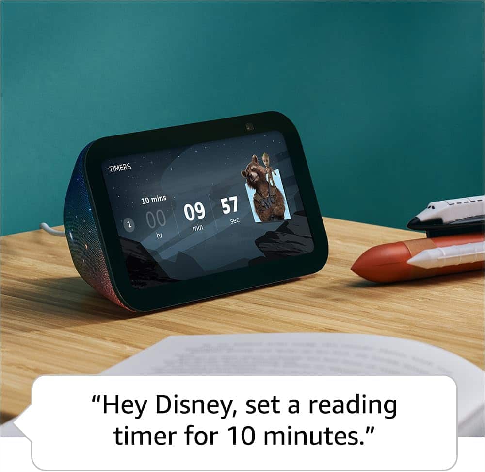 Amazon - Echo Show 5 Kids (3rd Generation) 5.5 inch Smart Display with Alexa - Galaxy